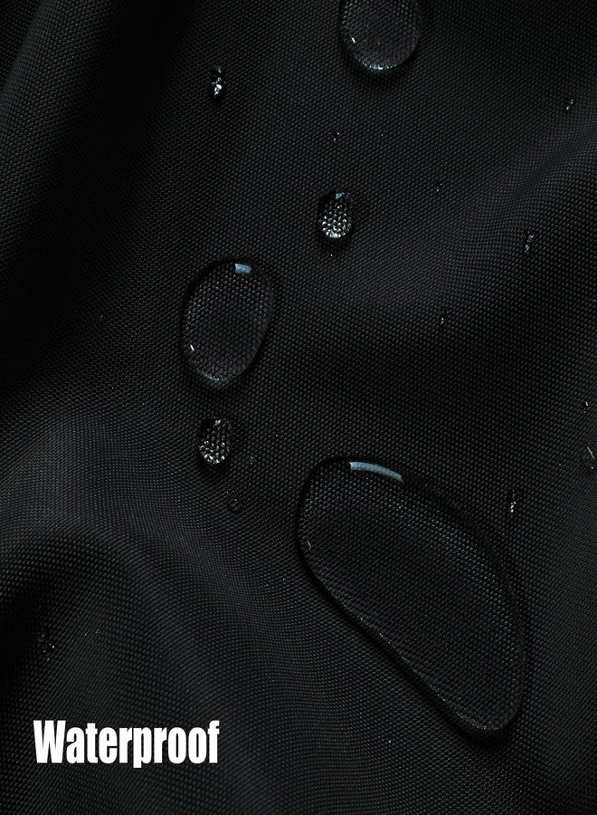 BONZER Outdoor Curtains for Patio Waterproof Thick Privacy Wide Grommet Light Filtering Outside Curtains for Porch Pergola Gazebo Deck, 1 Panel, 110W x 108L inch, Black - Image 3